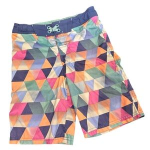 Art Class Colorful Geometric Boys Swim Shorts